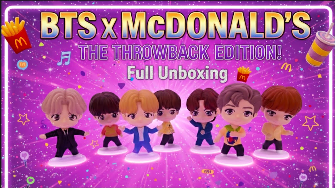 BTS Full UNBOXING Throwback Edition 💜 Happy Meal  🎁