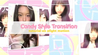 Information candy style transition tutorial on alight motion ! Update