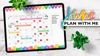 PLAN WITH ME | Digital Bullet Journal June 2021 | Rainbow Theme 🌈