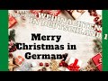Weihnachten in Deutschland1!Christmas in Germany! German basic Vocabulary!Wortschatz!Merry Christmas