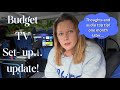Campervan TV budget set up Roku /Arzopa 1 month update & audio top tip caddy maxi life micro camper