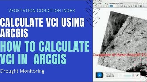 Calculate VCI (Vegetation Condition Index) Using Arc GIS | How to calculate VCI in Arc GIS