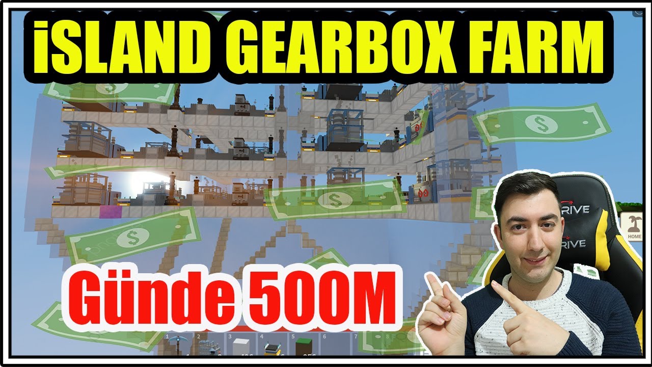 🏭 iSLANDS GEARBOX FARM Günde 500 Milyon Coin İle Zengin OL 💰 ROBLOX