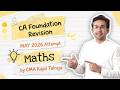 CA FOUNDATION MATHS | REVISION LEC 31 | MAY 2026 | BY CMA KAPIL TALREJA | HGPA CLASSES |