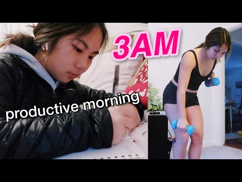 3am SCHOOL MORNING ROUTINE (very productive)