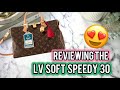 AM I ENTERING MY BIG BAG ERA👀? My Full Review of the Louis Vuitton Speedy Soft 30♥️