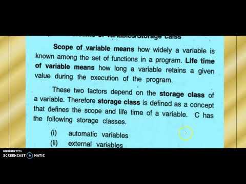 SCOPE AND LIFETIME