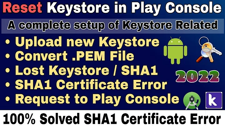 SHA1 certificate error in google play console. Keystore error problem 100% solved full process 2022.