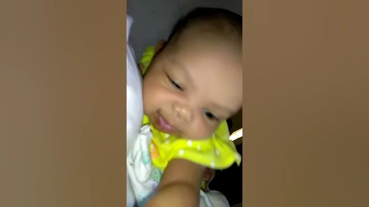 My granddaughter  speaking at 17 days old