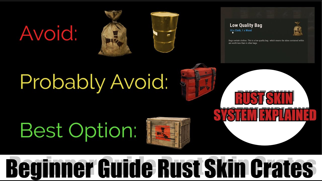 rust ครา ฟ ของ  Update  [2021] Skins in Rust EXPLAINED How to craft crates and beginner guide to rust skins - Weapon Barrels