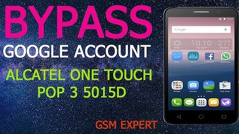Baypass Google Account Alcatel POP3 5041d without PC