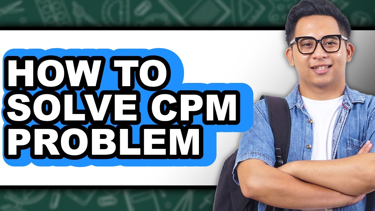How to Solve Cpm Problem (easy Method) - YouTube