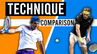 Lorenzo Musetti Vs Stefanos Tsitsipas: Topspin Backhand Technique Comparison