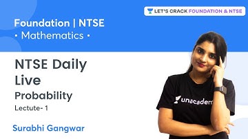 NTSE Live Daily: Probability | L 1 | Mathematics | Surabhi Gangwar