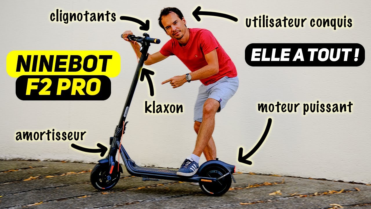 Trottinette électrique Ninebot F2 Pro vendue chez Decathlon et