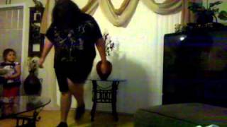 Fat emo kid trying to shuffle