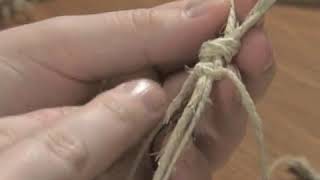 How to Start Medium Spiral Stitch Hemp Necklaces