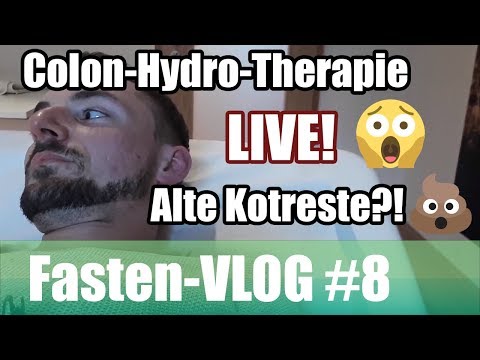 Colon-Hydro-Therapie (Live), Darmreinigung // massive Ausscheidungen (Grünes Saftfasten VLOG #8)