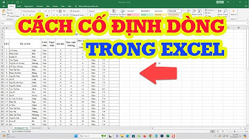 Cách cố định dòng tiêu đề trong Excel cực chuẩn