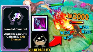 Smolder, but my Q and Burns Crit your entire health bar | JEWELED GAUNTLET + VULNERABILITY HIGHROLL