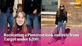 Recreating a Pinterest look entirely from Target under $200 | Gifted | Yahoo Australia