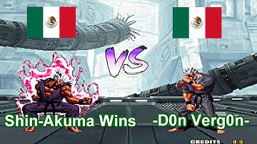 SNK vs. Capcom - SVC Chaos Super Plus - Shin-Akuma Wins vs -D0n Verg0n- FT10