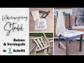 DIY Möbel Beizen &amp; Versiegeln in einem Schritt | Stuhl Sitzfläche polstern