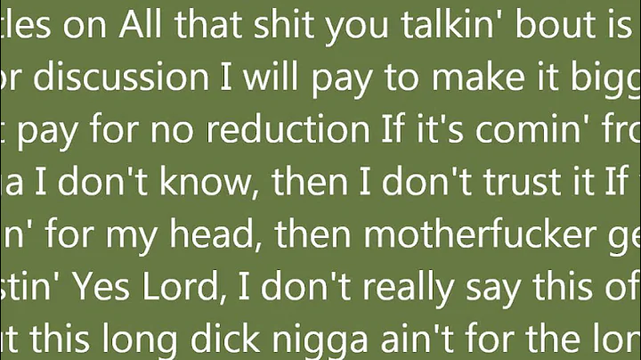 ASAP ROCKY  "Fuckin' Problems"  (feat. Drake, 2 Chainz,  Kendrick Lamar)