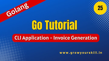 CLI Application in Go | Golang project |  Grow Your Skill