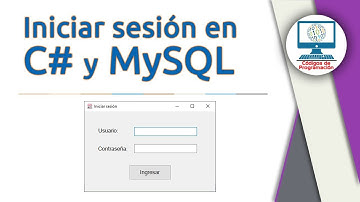 19. Iniciar sesión (Login) en C# y MySQL