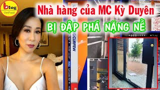 Nhà hàng của MC Kỳ Duyên ở Mỹ bị dân biểu tình đập phá