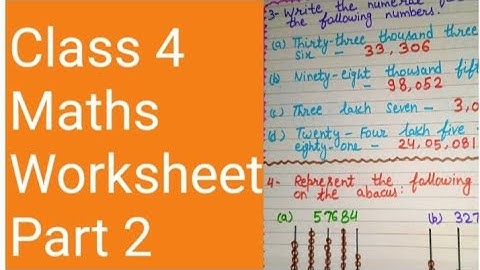 class 4 maths worksheet/ part-2/maths worksheet for class 4/Class 4 Maths
