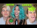 DYING MY BF's HAIR NEON GREEN * 2 YEARS Of CONVINCING HIM*