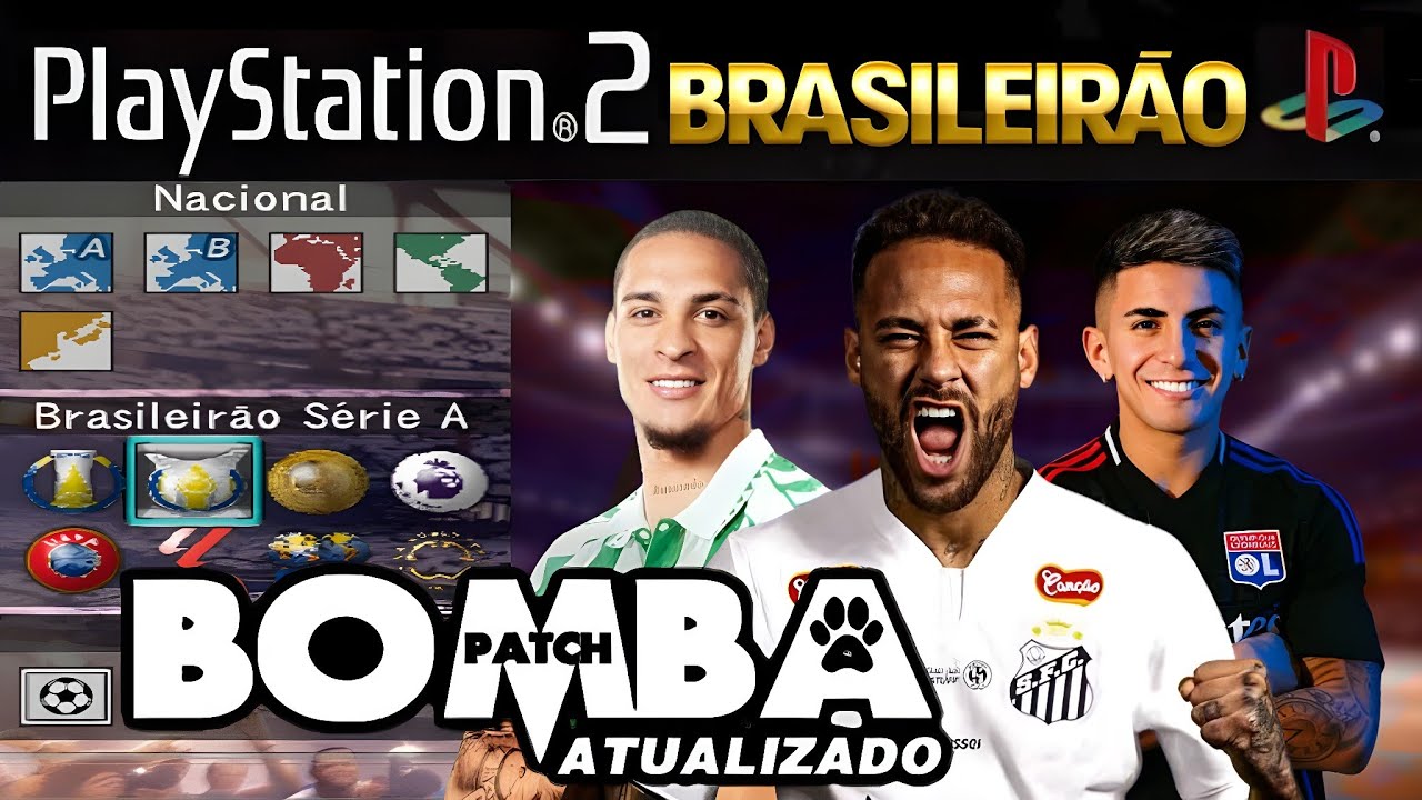 BOMBA PATCH 2025 PS2 ISO ATUALIZADO DOWNLOAD - YouTube