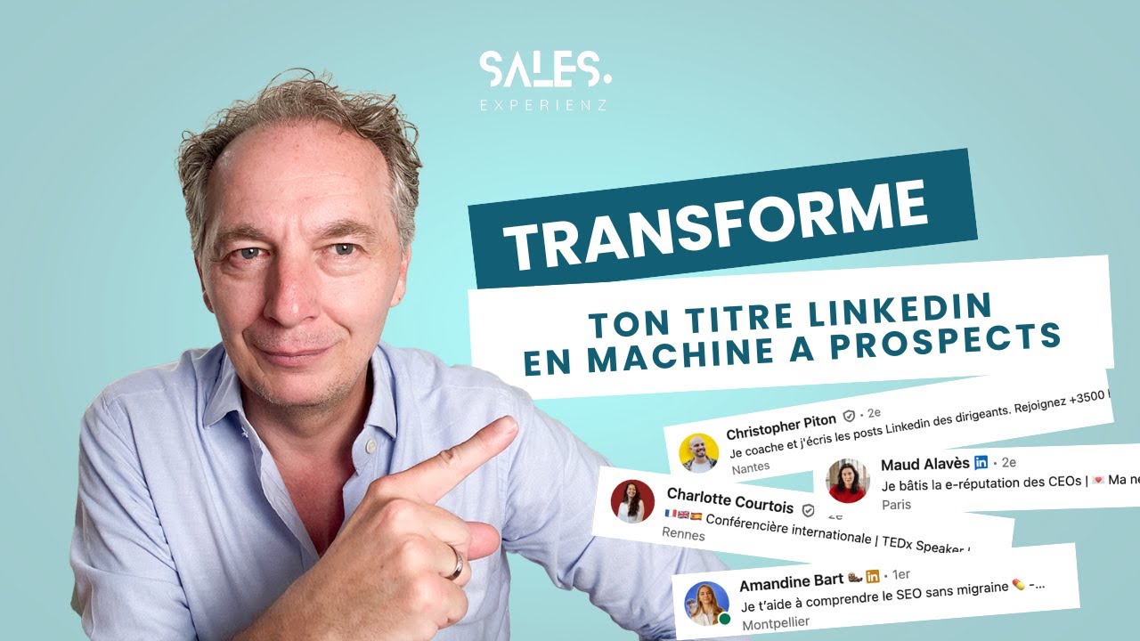 TRANSFORME TON TITRE LINKEDIN EN MACHINE À PROSPECTS