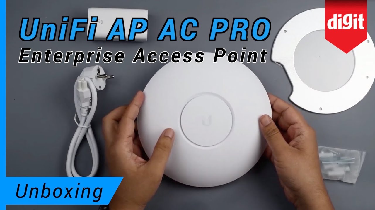 UniFi AP AC Pro 802.11ac Enterprise Access Point Unboxing - YouTube