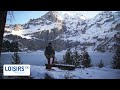 Oeschinensee en hiver  le plus beau lac de montagne des alpes