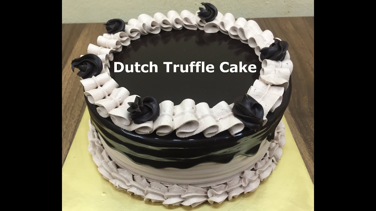 Dutch Truffle Overloaded Cake With Macaroons (Eggless) - Ovenfresh