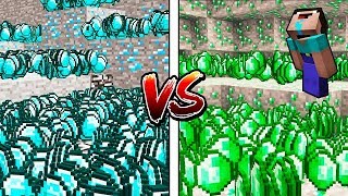 Minecraft Battle - NOOB vs PRO : DIAMOND VS EMERALD DIGGING BATTLE! (Animation)