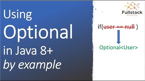 Java - Optional Class Tutorial with Example