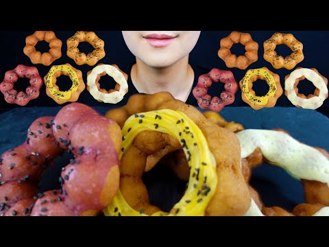 ASMR【咀嚼音】ミスドのさつまいもドを食べる音withアイスコーヒー