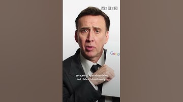 Nicolas Cage Explains WHY He Changed His Name