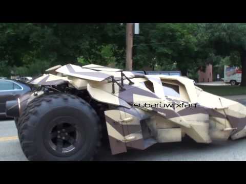 3 Tumblers (Batmobile) DRIVING On The Streets!!!