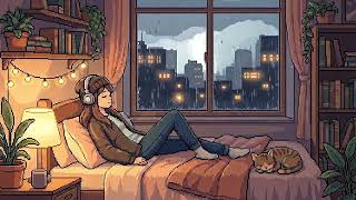 LoFi Rain Inside A Cozy Room | Pixel Animation screenshot 2