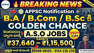 Appsc Assistant Statistical Officers Notification 2026 Appsc Aso Paper 2 Online Classes