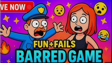 BARRED GAME LIVE FUN+ FAILS ON YOUTUBE Day 14#shortsfeed#shorts#shortlive#shortvideo#viralga