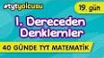 İlk Dereceden Denklemler ile ilgili video