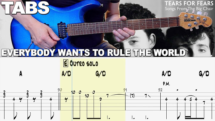 Everybody Wants to Rule the World Guitar version - Guitar performance video thumbnail