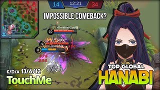 Surrender?! Don't Expect Dude! Impossible Comeback by TouchMe Top Global Hanabi ~ Mobile Legends