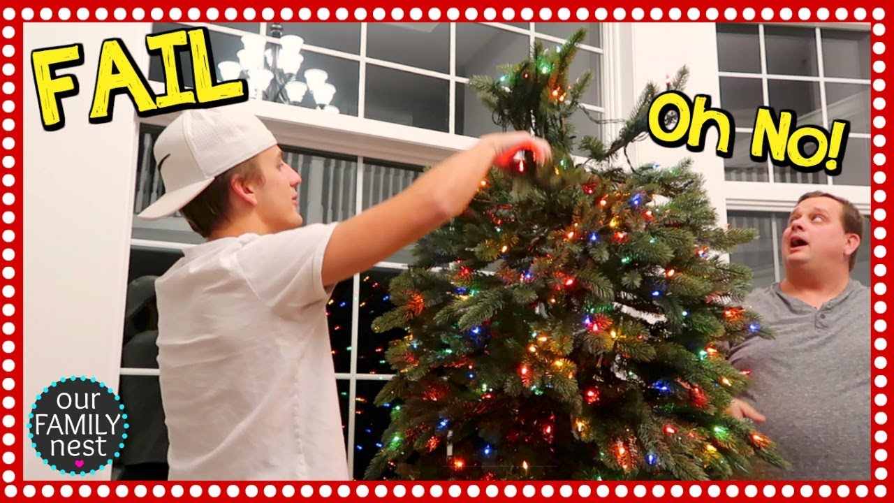 brand new christmas tree fail youtube christmas tree fail